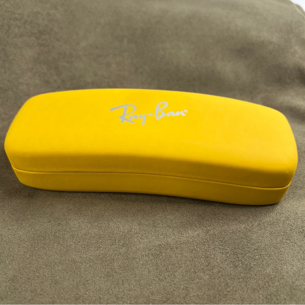 RAY-BAN YELLOW HARD SHELL CASE EYEGLASSES/SUNGLASSES CASE *READ*